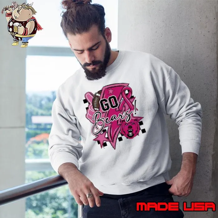 Go Bears Football Pink Cheerleader s Sweatshirt