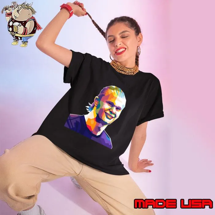 Haaland In WPAP Illustration Colors Football T-Shirt Ladies tee