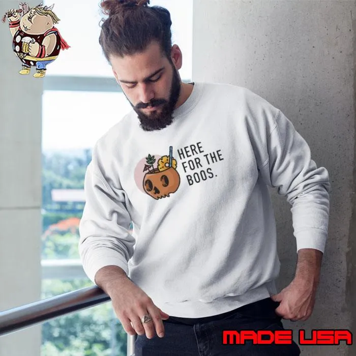 Here For The Boss Skull Cup Shirt Sweatshirt
