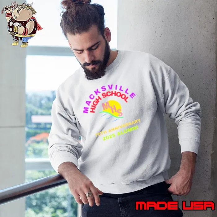 Macksville high school 75th anniversary 2025 alumni s Sweatshirt