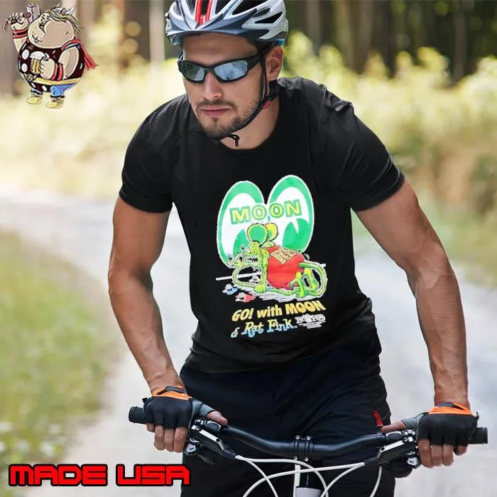 Moon go with moon and rat fink shirt