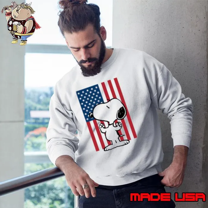 Olympic Snoopy USA Flag Happy 4th Of July Day Shirt Sweatshirt