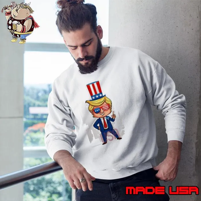 Oncle Sam Trump Happy Fourth Of July Trump Shirt Sweatshirt