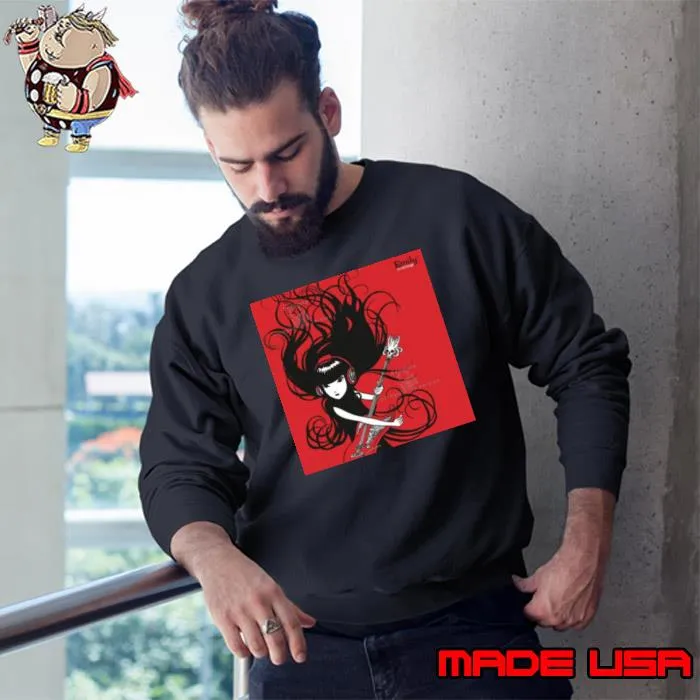 Playing Guitar Emily The Strange Shirt (watermarked) Sweatshirt