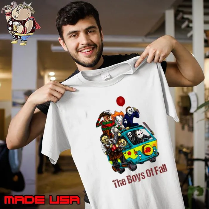 The Boys Of Fall Horor Movie Skull Symphony Immerse Yourself in Halloween Melodies T-Shirt