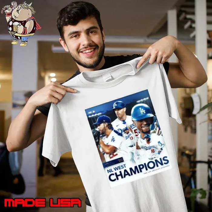 2023 MLB NL West Champions The Los Angeles Dodgers Poster Shirt Unisex