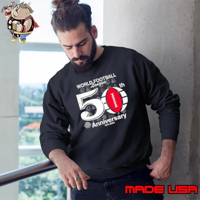 50th Anniversary World Football League shirt