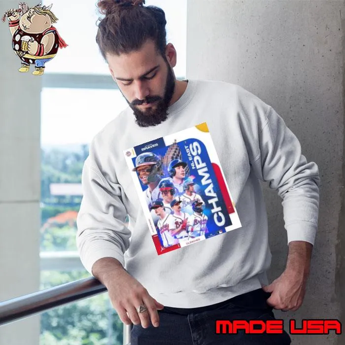 Atlanta Braves Are MLB NL East Champions 2023 For The 6 Straight Season s Sweatshirt