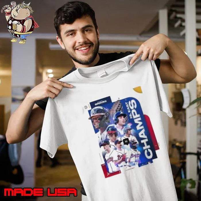 Atlanta Braves NL East Division Champions 2023 Postseason Clinched Shirt Unisex