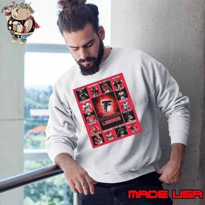 Atlanta Falcons Legends Players 2023 Signatures s Sweatshirt