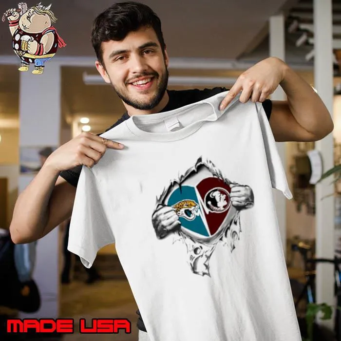 Blood Inside Me Jacksonville Jaguars And Florida State Seminoles 2023 s Unisex