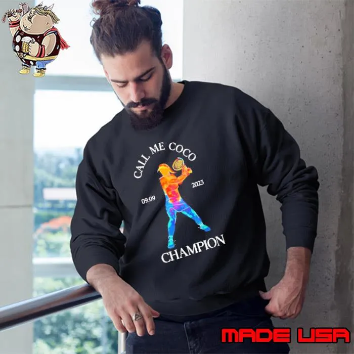 Call Me Coco Champion PNG US Open Tennis Champs Shirt