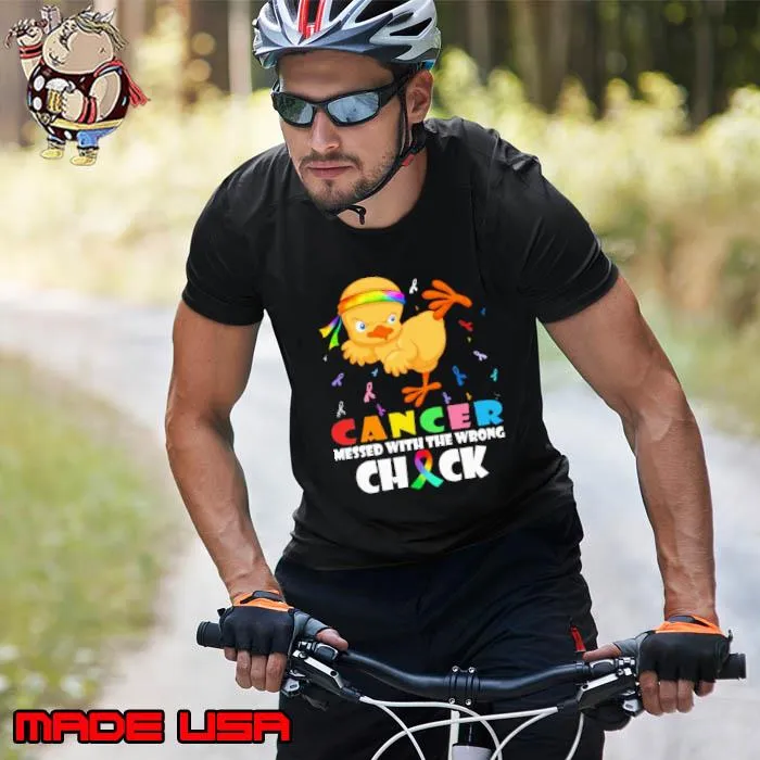 Cancer Messed With The Wrong Chick Colors s Unisex