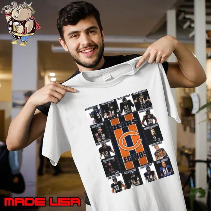 Chicago Bears Legends Players 2023 Signatures s Unisex