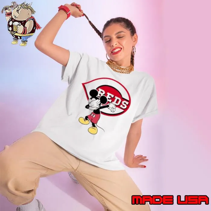 Cincinnati Reds Mlb Baseball Dabbing Mickey Disney Sports shirt