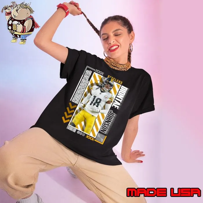 Diontae Johnson an American football wide receiver for the Pittsburgh Steelers T-Shirt Ladies tee