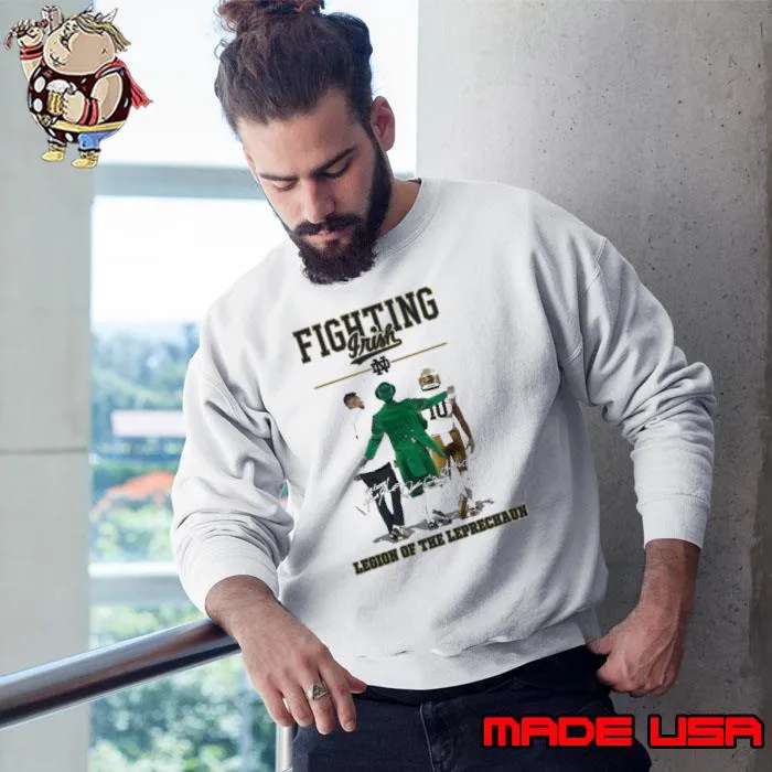 Fighting Irish Legion of the Leprechaun signatures s Sweatshirt