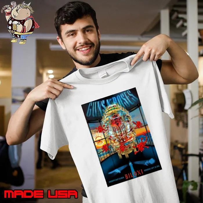 Guns N’ Roses Sep 20 2023 Biloxi MS Poster Shirt Unisex