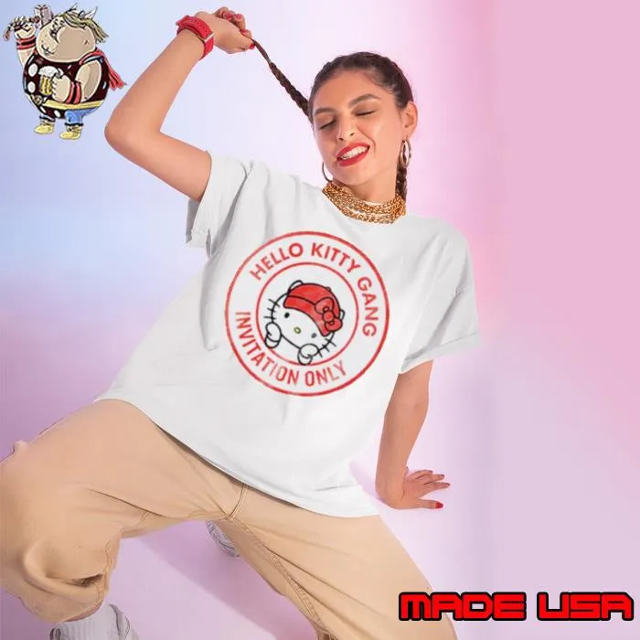 Hello kitty gang invitation only shirt