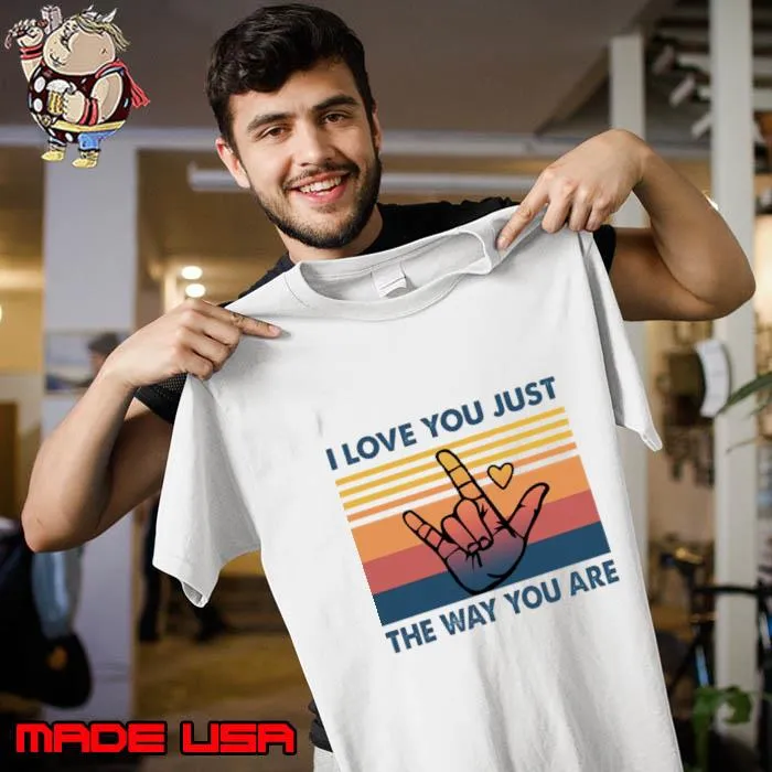 I Love You Just The Way You Are Rock Music Vintage T-Shirt Unisex