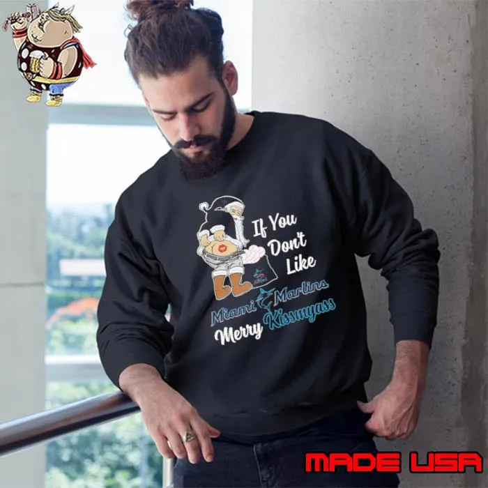 If you don't like Miami Marlins merry kissmyass claus santa shirt