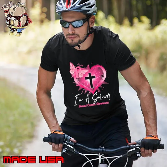 I'm A Survivor Breast Cancer Awareness Butterfly s Unisex
