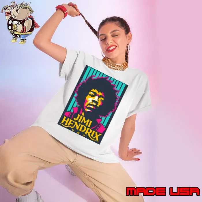 Jimi Hendrix art an American guitarist Songwriter and singer T-Shirt Ladies tee