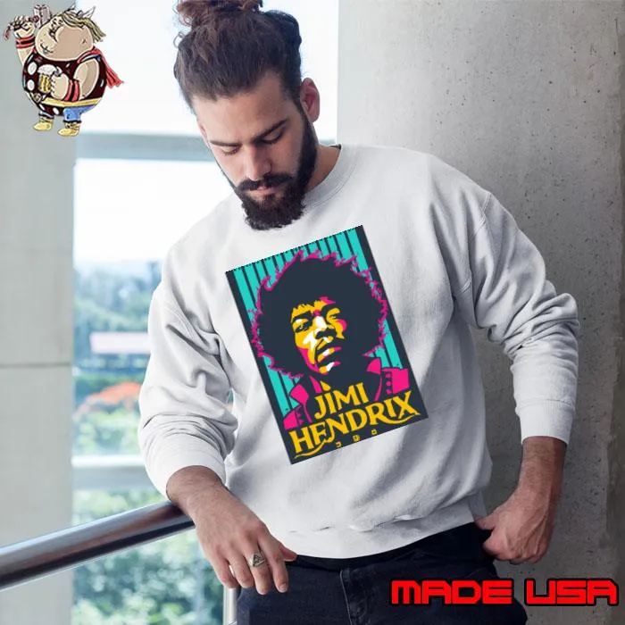 Jimi Hendrix art an American guitarist Songwriter and singer T-Shirt