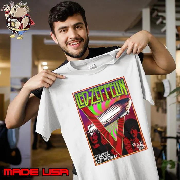 Led Zeppelin Whiskey A Go Go Shirt Unisex