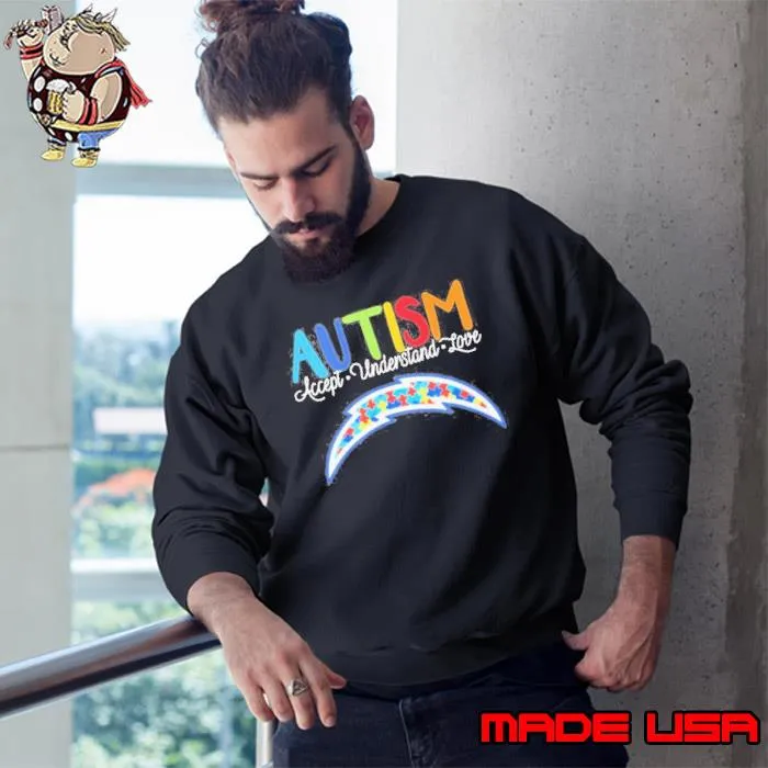 Los angeles chargers autism accept understand love 2023 s Sweatshirt