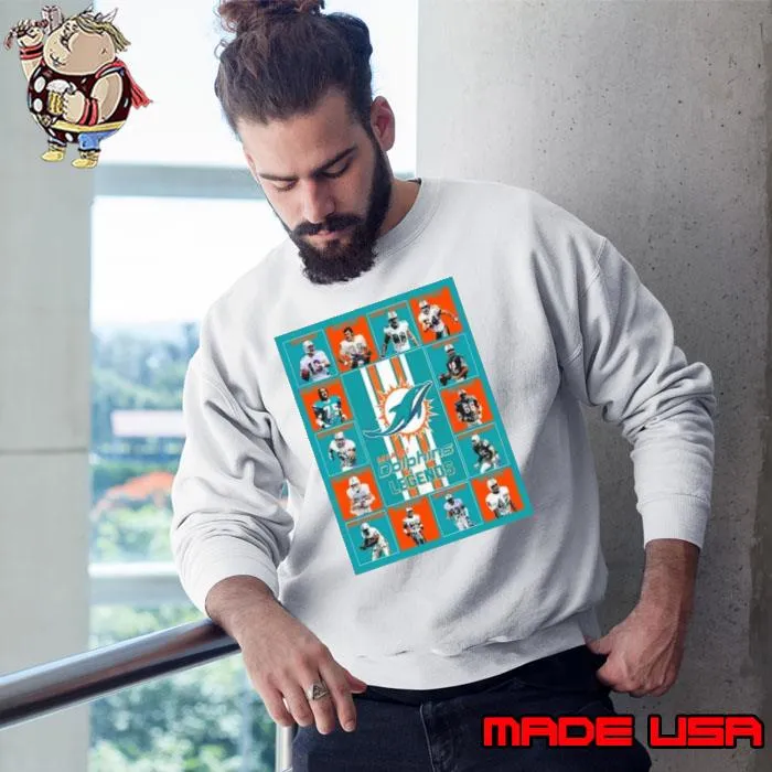 Miami Dolphins Legends Players 2023 Signatures s Sweatshirt