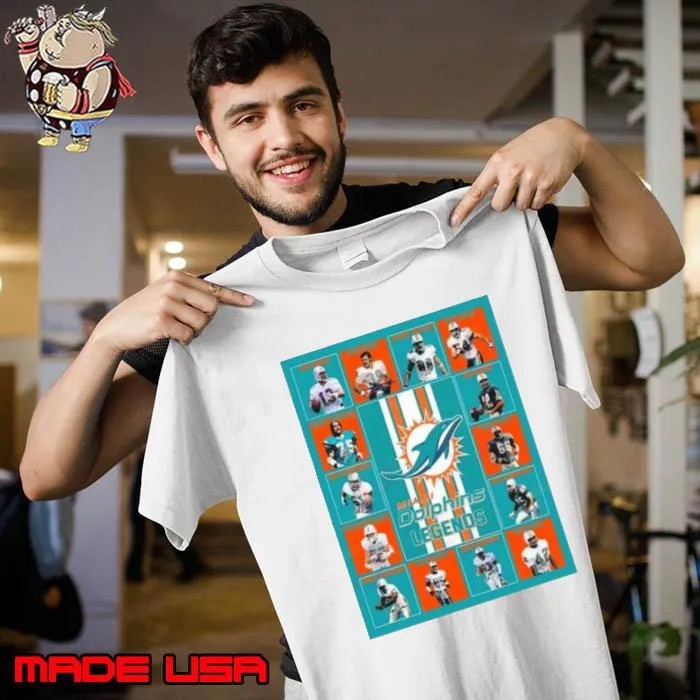 Miami Dolphins Legends Players 2023 Signatures s Unisex