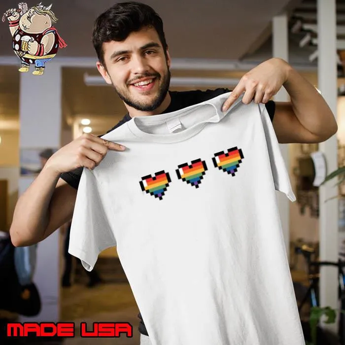 Pride Flag Hearts Gay s Unisex
