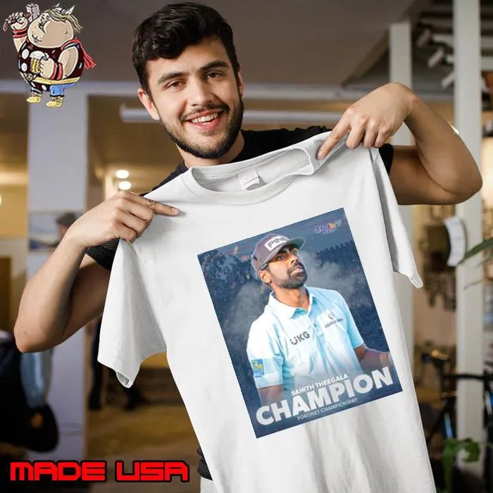 Sahith Theegala Claims His First Tour Win Fortinet Championship PGA Tour Shirt Unisex
