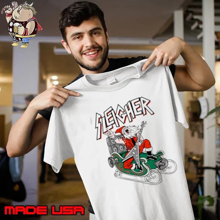 Sleigher Heavy Metal Santa s Unisex