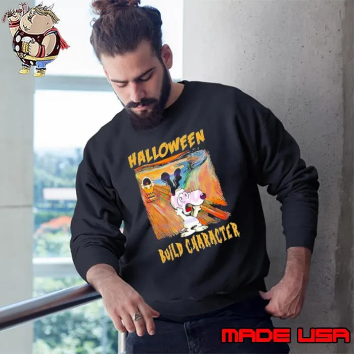 Snoopy And Charlie Brown Halloween Build Character 2023 Shirt
