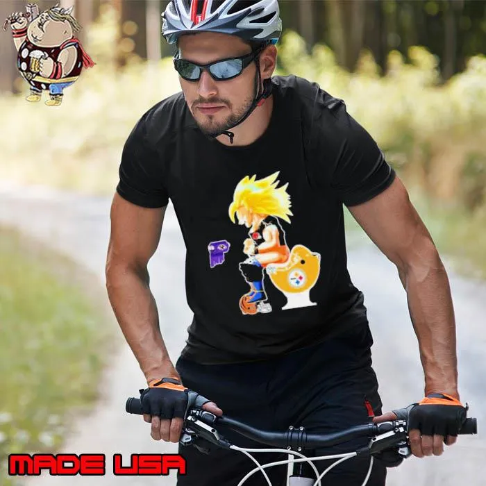 Son Goku Cleveland Browns Shitting On Toilet Pittsburgh Steelers And Other Teams 2023 s Unisex