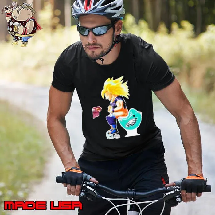 Son Goku New York Giants Shitting On Toilet Philadelphia Eagles And Other Teams 2023 s Unisex
