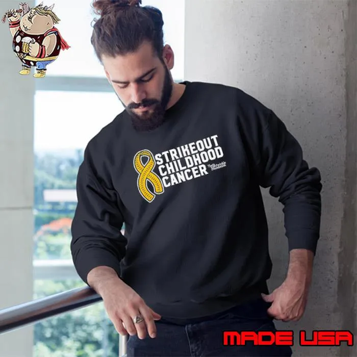 Strikeout Childhood Cancer Shirt Sweatshirt