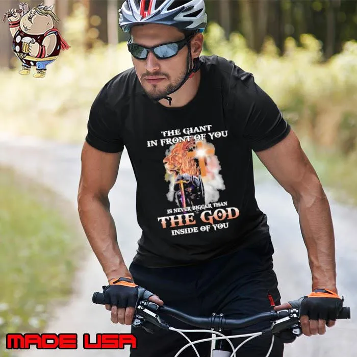 The giant in front of you never bigger than the god lion s Unisex