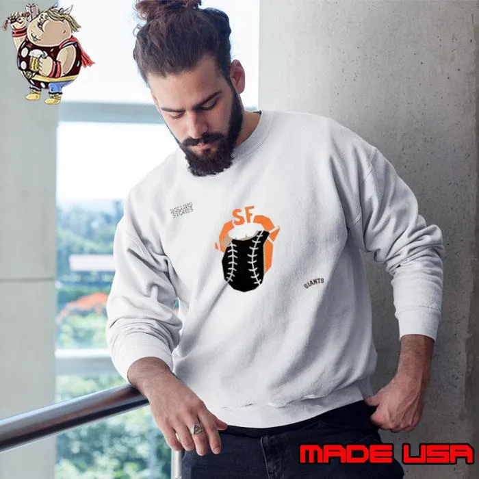 The Rolling Stones x San Francisco Giants MLB Hackey Diamonds Limited Edition Vinyl Collection Collab Shirt Sweatshirt