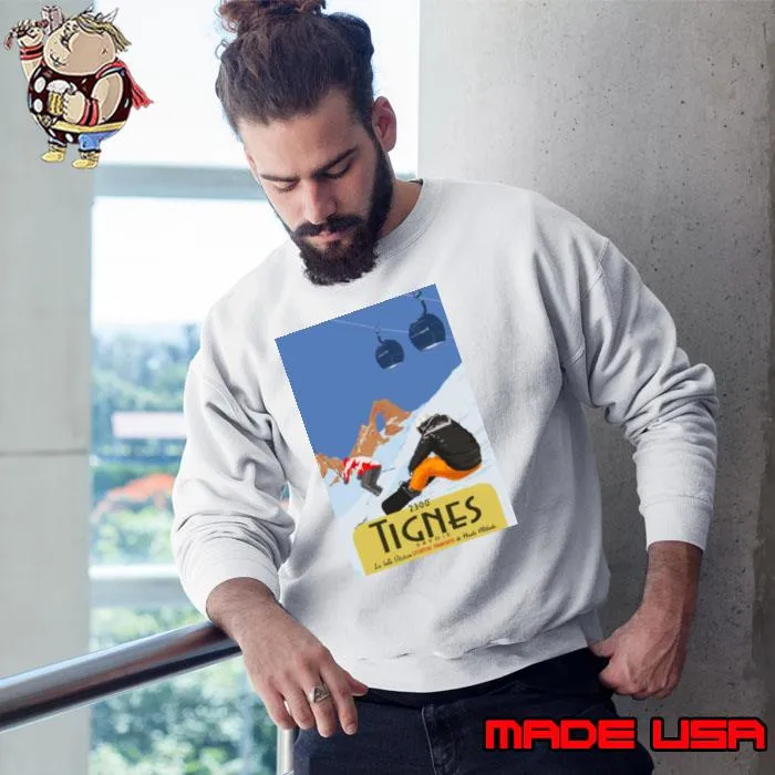 Tignes 2300 Vintage Style Ski s Sweatshirt