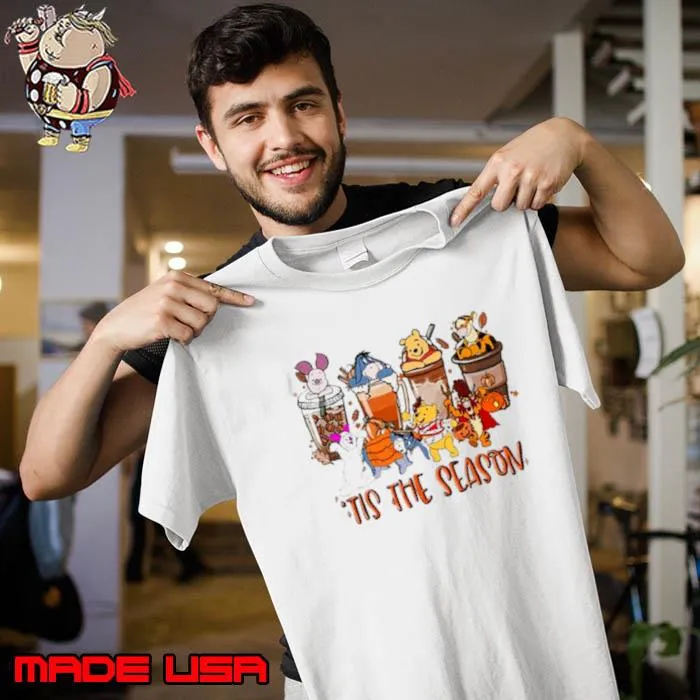 Winnie The Pooh Eeyore Tigger Tis The Season Halloween Shirt Unisex