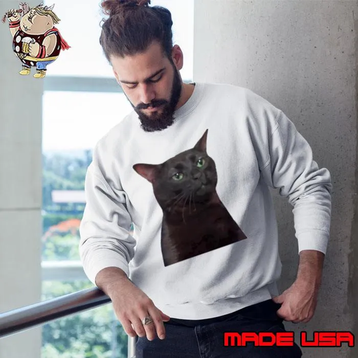 Zoned Out Cat Black Cat Shirt Sweatshirt