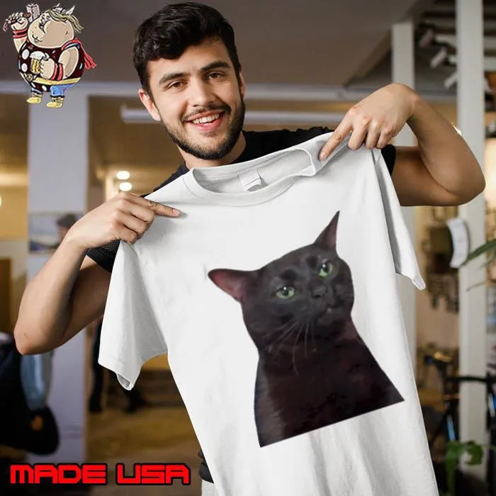Zoned Out Cat Black Cat Shirt Unisex
