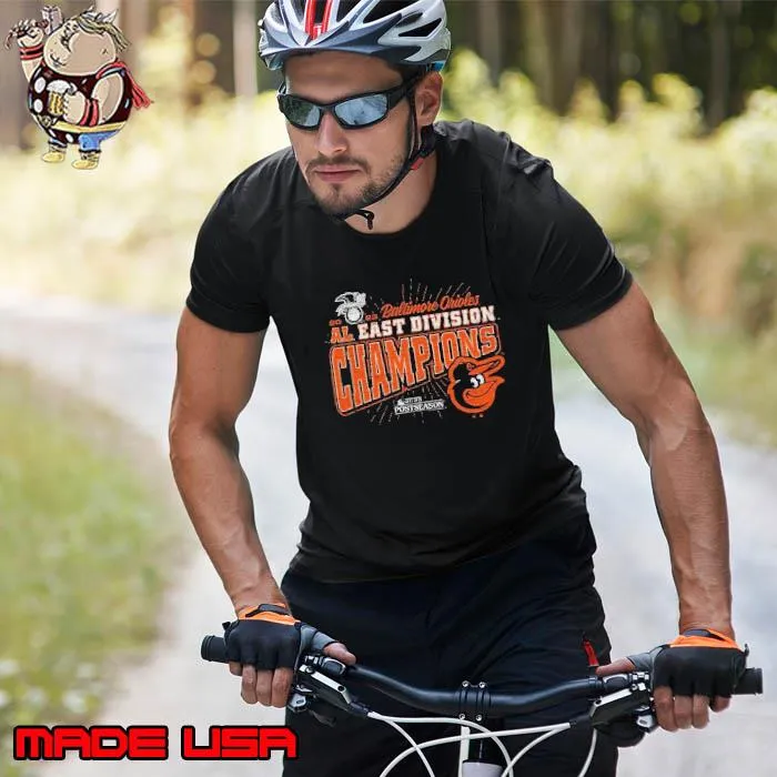Baltimore Orioles ’47 2023 Al East Division Champions Distressed Franklin T-s Unisex