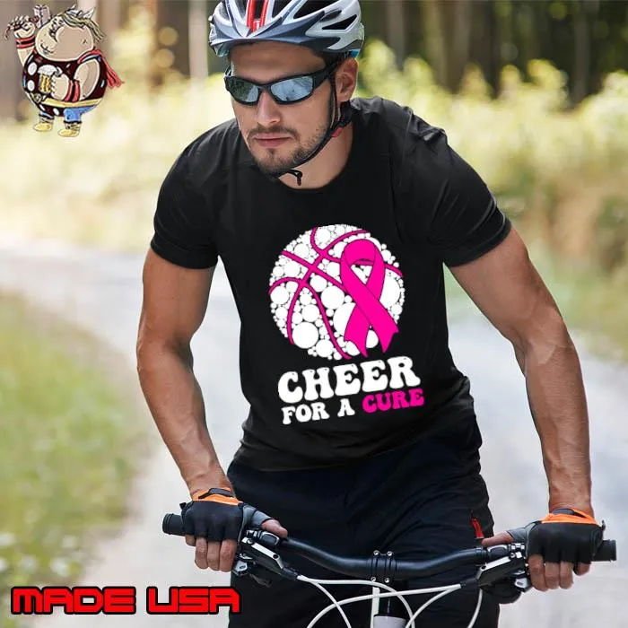Cheer For A Cure Basketball Breast Cancer Awareness T-Shirt Unisex