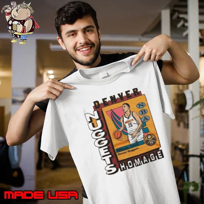 Denver Nuggets Trading Card Nikola Jokic Homage Retro Shirt Unisex