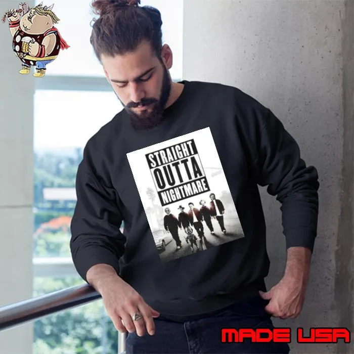 Horror movie characters straight outta nightmare Halloween s Sweatshirt