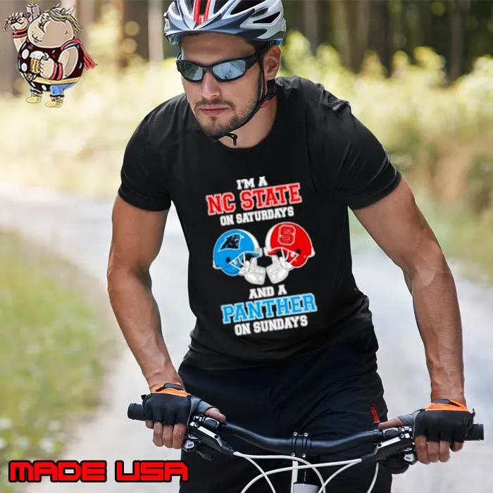 I’m A Nc State On Saturdays And A Panthers On Sundays Helmet 2023 Shirt Unisex